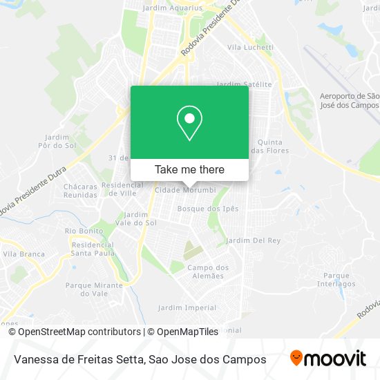 Vanessa de Freitas Setta map