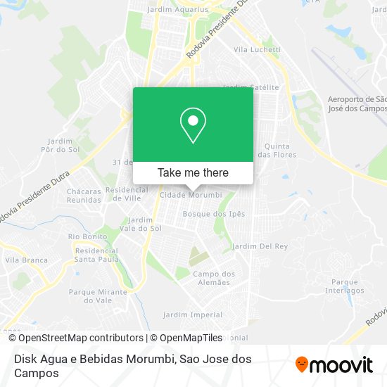 Mapa Disk Agua e Bebidas Morumbi