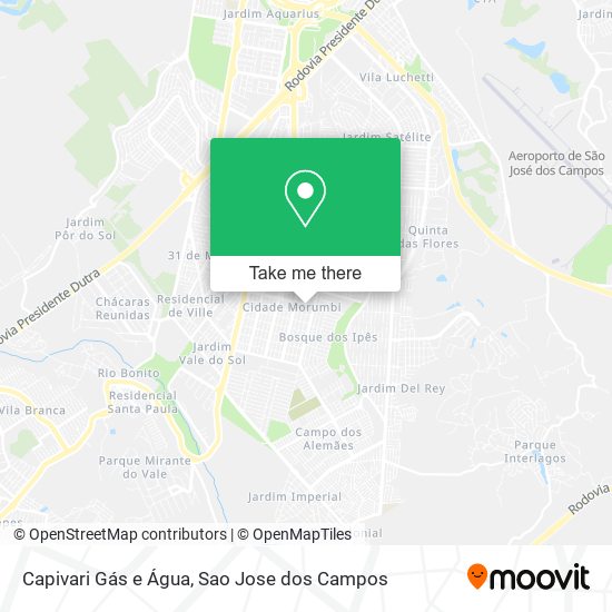 Capivari Gás e Água map