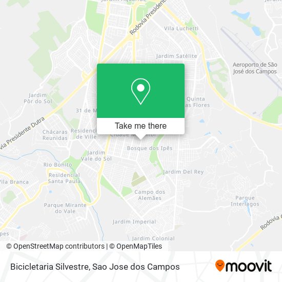 Bicicletaria Silvestre map