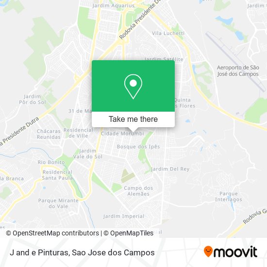 J and e Pinturas map
