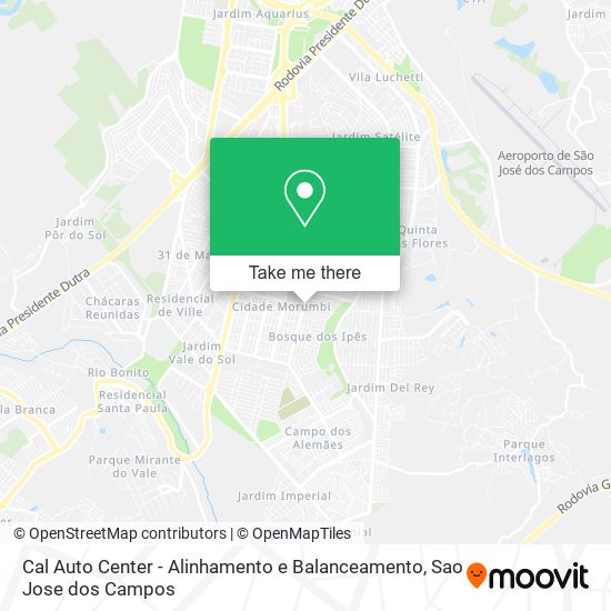 Mapa Cal Auto Center - Alinhamento e Balanceamento