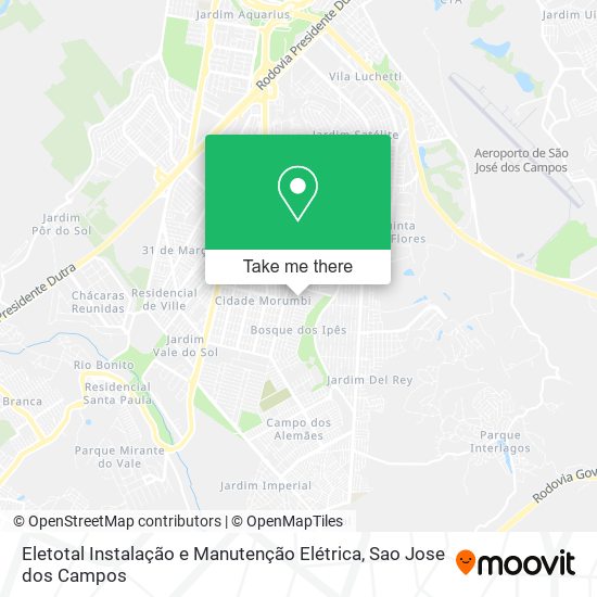 Eletotal Instalação e Manutenção Elétrica map