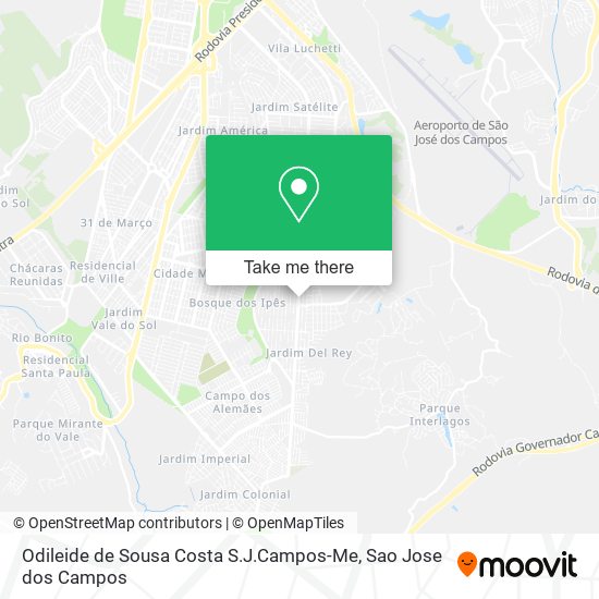 Mapa Odileide de Sousa Costa S.J.Campos-Me