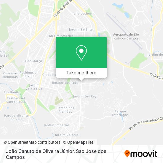 João Canuto de Oliveira Júnior map