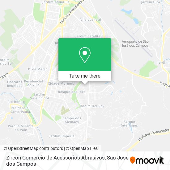 Zircon Comercio de Acessorios Abrasivos map