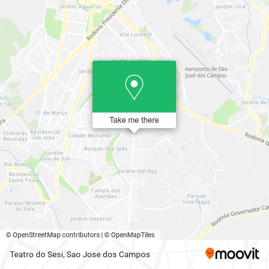 Teatro do Sesi map