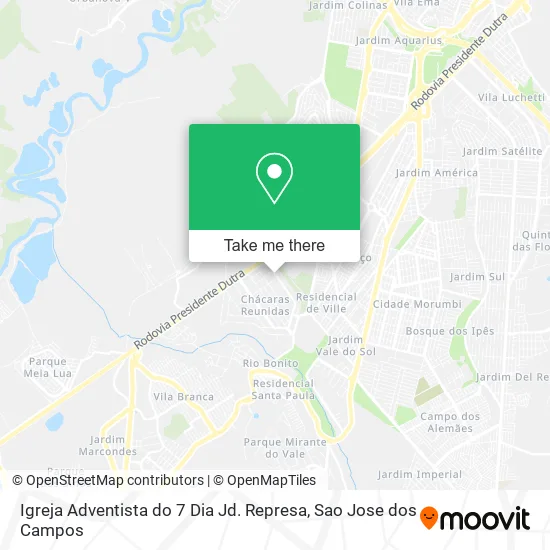 Igreja Adventista do 7 Dia Jd. Represa map