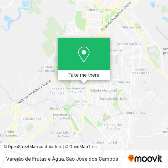 Varejão de Frutas e Água map