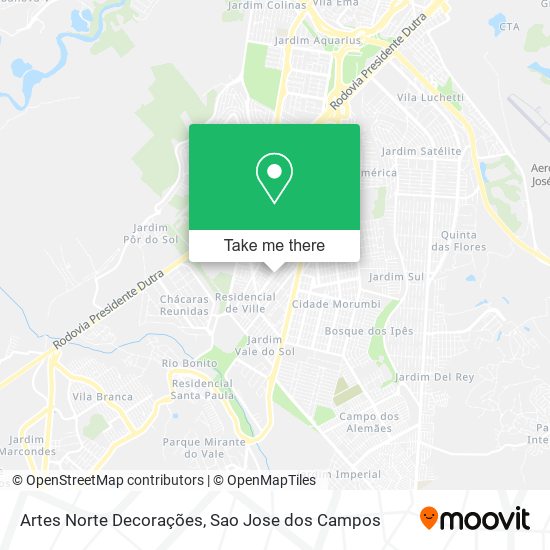 Artes Norte Decorações map