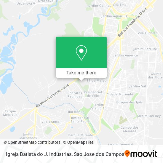 Igreja Batista do J. Indústrias map