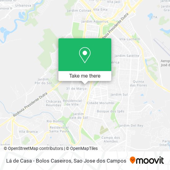 Lá de Casa - Bolos Caseiros map