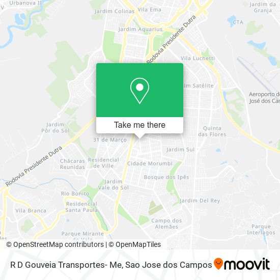 Mapa R D Gouveia Transportes- Me