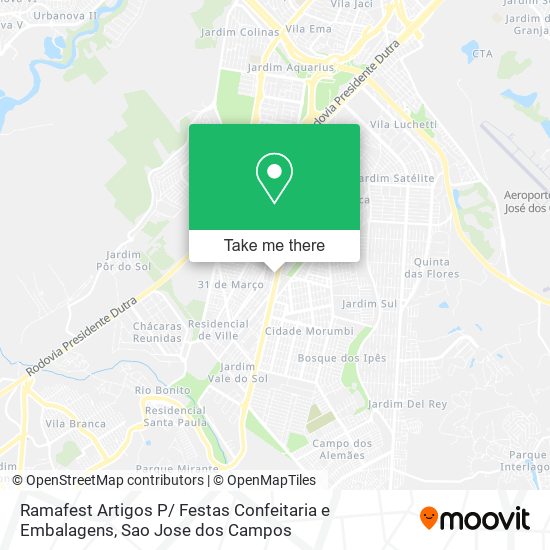 Ramafest Artigos P/ Festas Confeitaria e Embalagens map
