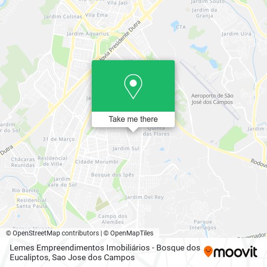 Mapa Lemes Empreendimentos Imobiliários - Bosque dos Eucaliptos