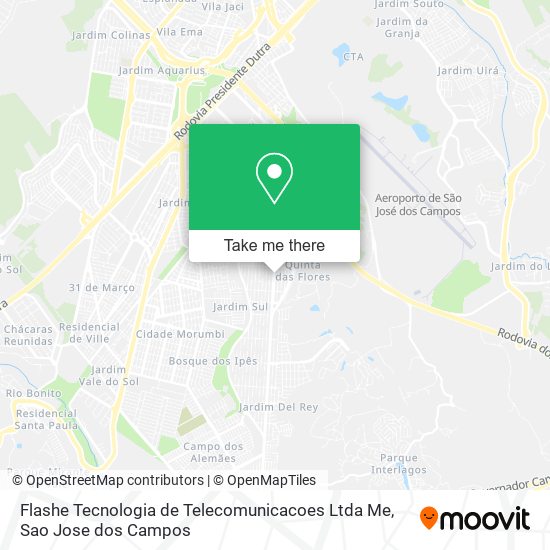 Flashe Tecnologia de Telecomunicacoes Ltda Me map