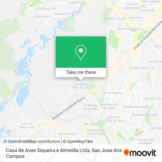 Mapa Casa de Aves Siqueira e Almeida Ltda