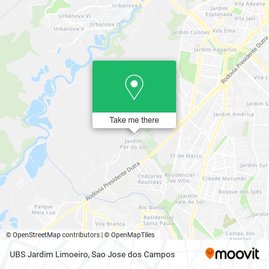 Mapa UBS Jardim Limoeiro