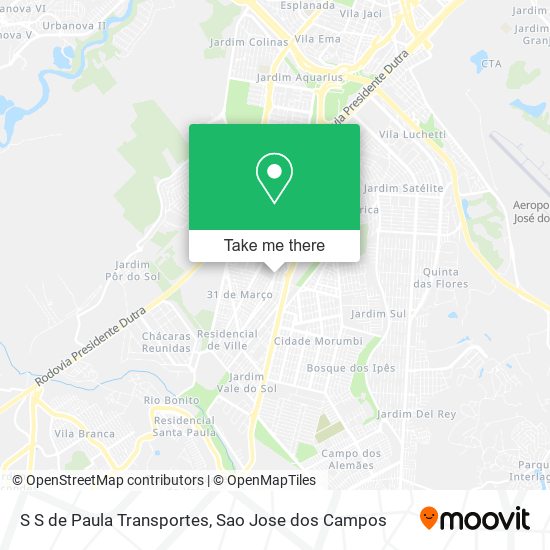 S S de Paula Transportes map