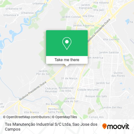 Tss Manutenção Industrial S / C Ltda map