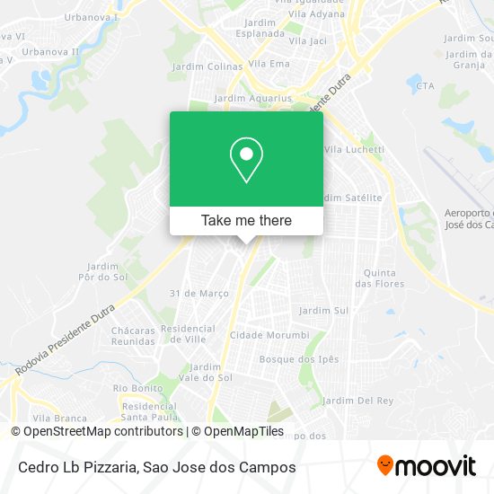 Cedro Lb Pizzaria map