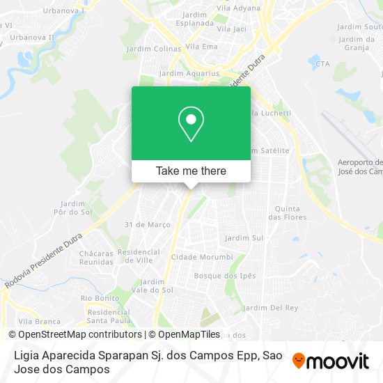 Ligia Aparecida Sparapan Sj. dos Campos Epp map