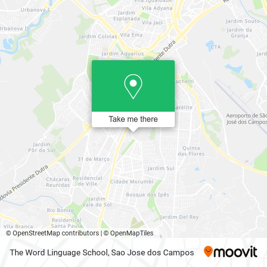 The Word Linguage School map