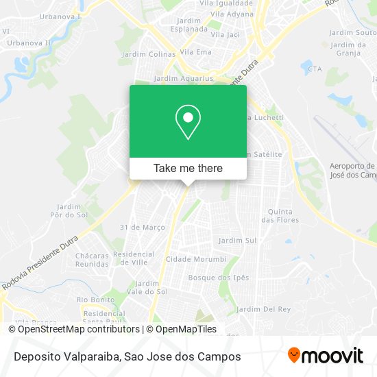 Deposito Valparaiba map