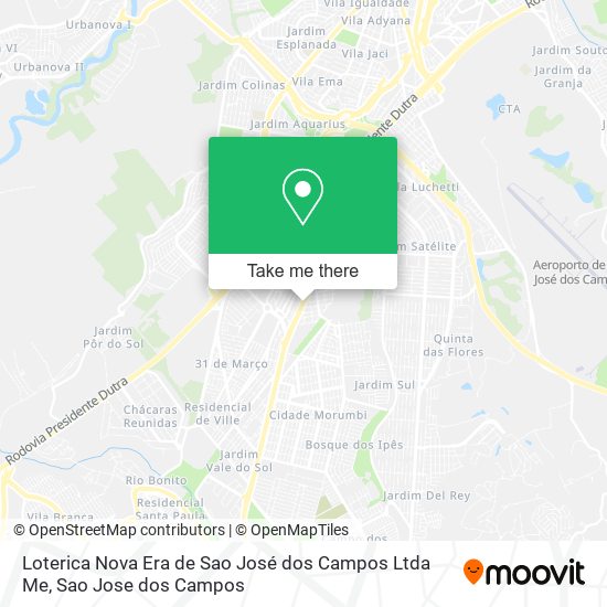 Loterica Nova Era de Sao José dos Campos Ltda Me map