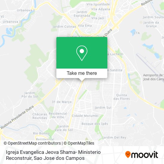 Igreja Evangelica Jeova Shama- Ministerio Reconstruir map