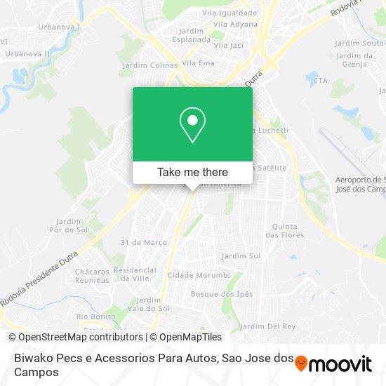 Biwako Pecs e Acessorios Para Autos map