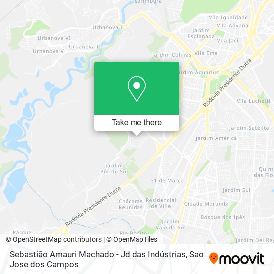 Sebastião Amauri Machado - Jd das Indústrias map