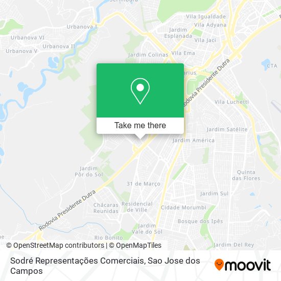 Sodré Representações Comerciais map