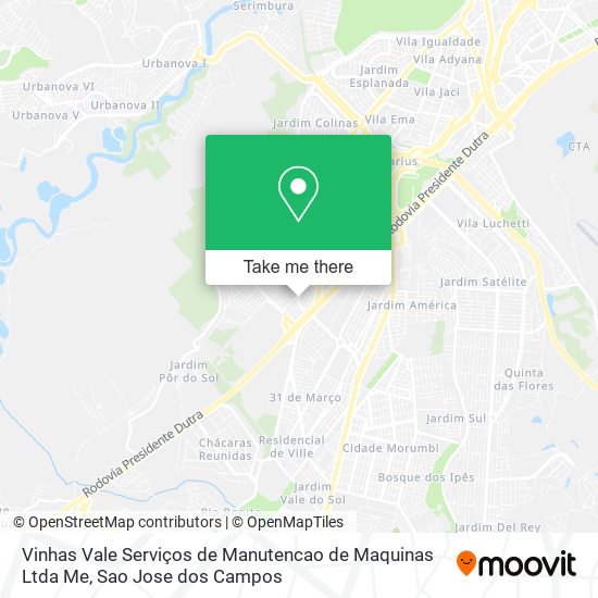 Mapa Vinhas Vale Serviços de Manutencao de Maquinas Ltda Me