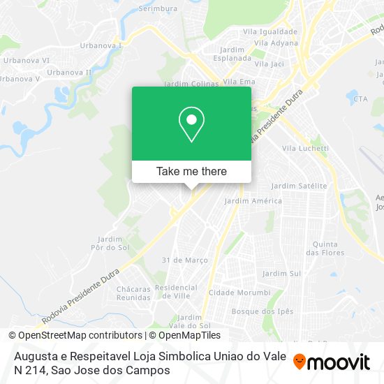 Augusta e Respeitavel Loja Simbolica Uniao do Vale N 214 map