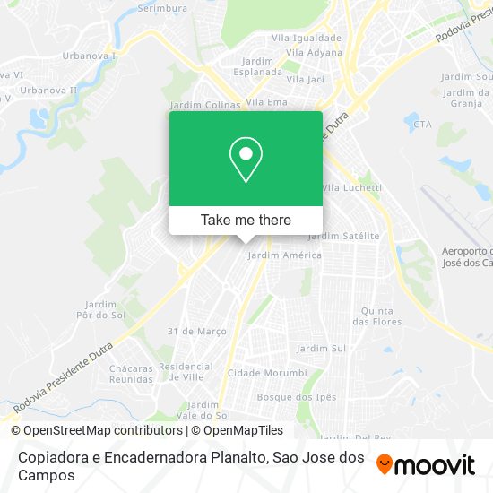 Mapa Copiadora e Encadernadora Planalto