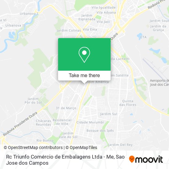 Rc Triunfo Comércio de Embalagens Ltda - Me map