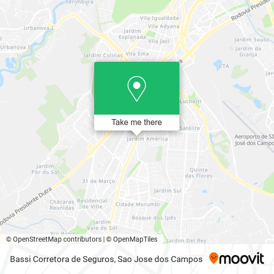 Mapa Bassi Corretora de Seguros