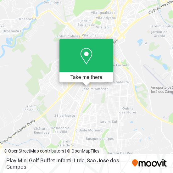 Mapa Play Mini Golf Buffet Infantil Ltda