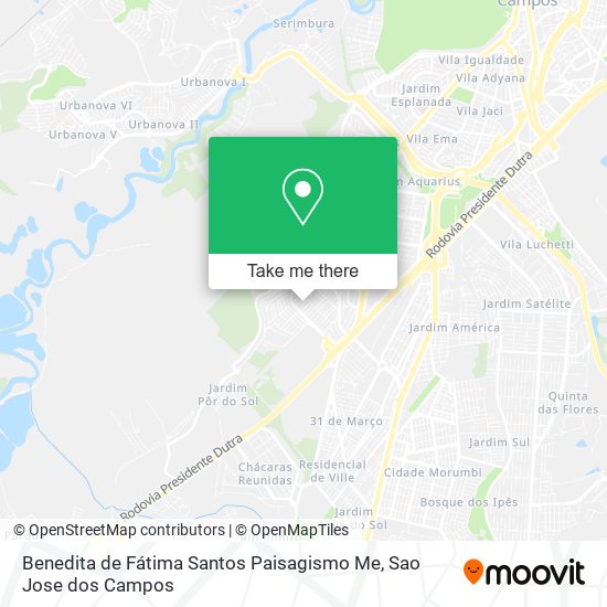 Benedita de Fátima Santos Paisagismo Me map