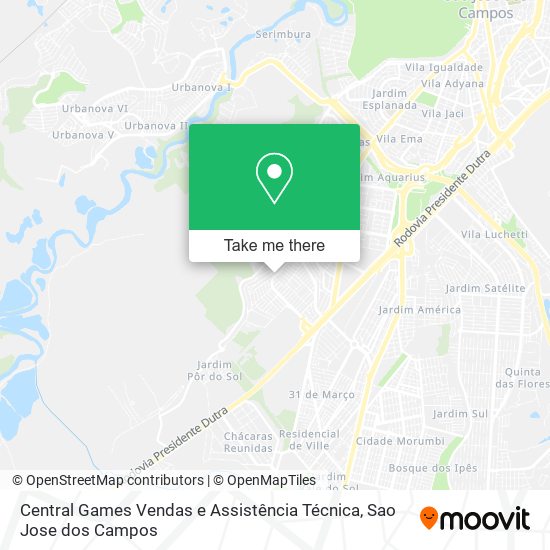 Central Games Vendas e Assistência Técnica map