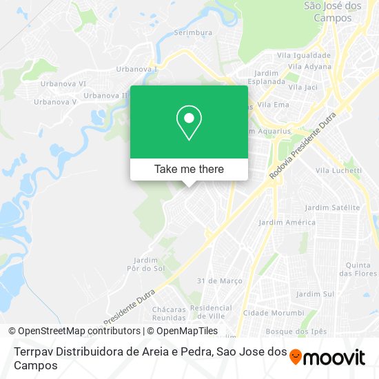 Terrpav Distribuidora de Areia e Pedra map