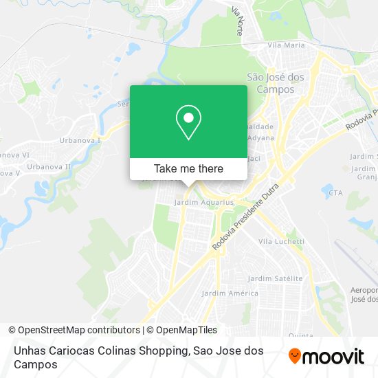 Unhas Cariocas Colinas Shopping map