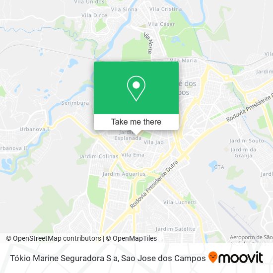 Mapa Tókio Marine Seguradora S a