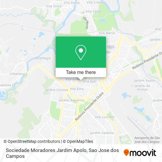 Sociedade Moradores Jardim Apolo map