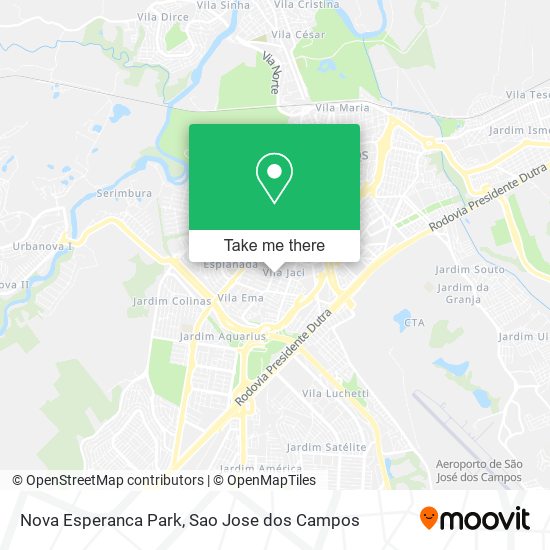 Nova Esperanca Park map