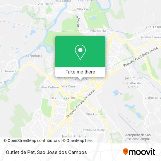 Outlet de Pet map