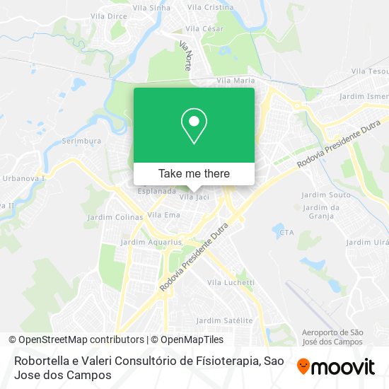 Robortella e Valeri Consultório de Físioterapia map