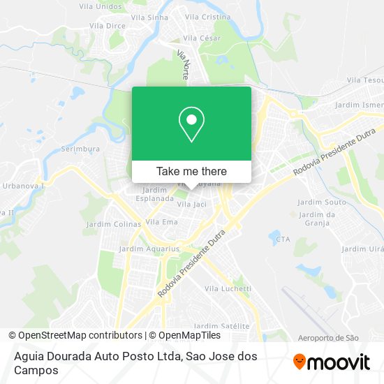 Mapa Aguia Dourada Auto Posto Ltda