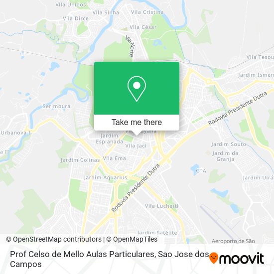 Prof Celso de Mello Aulas Particulares map